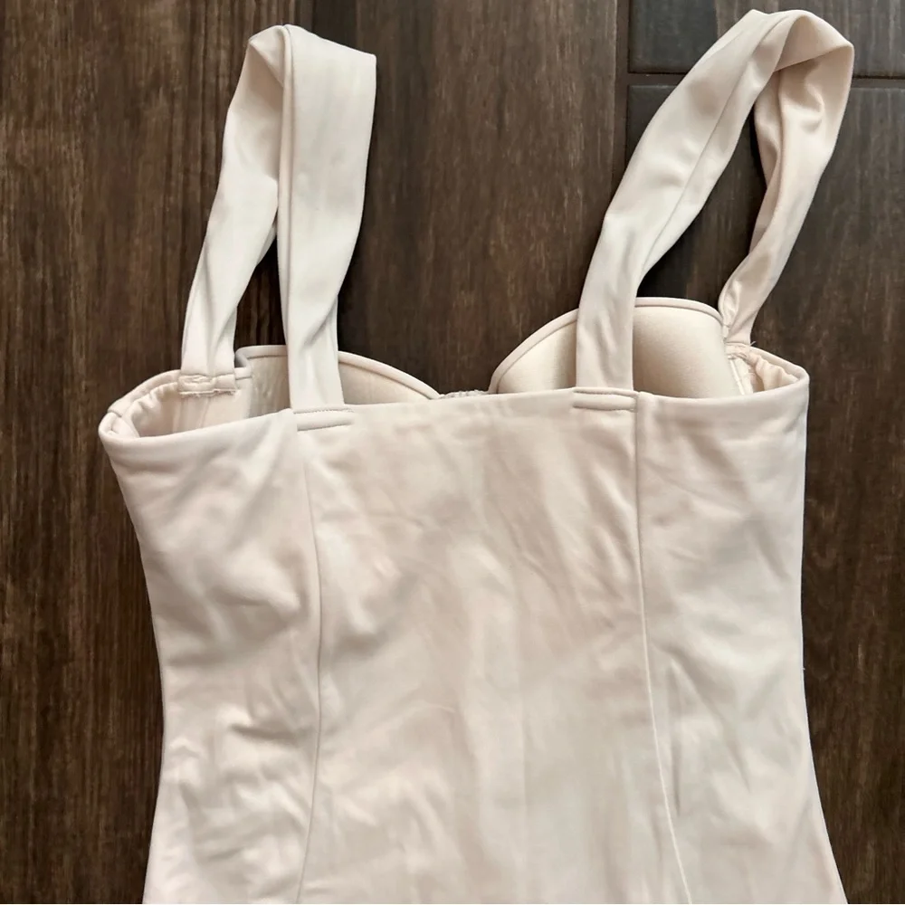 Beach Riot x Madison LeCroy Maven One Piece Swimsuit in Ivory Sz M **No Belt** - Picture 7 of 9
